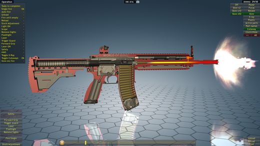 Realistic firearm simulation in World of Guns